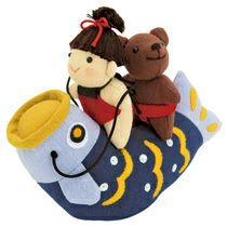ぬいぐるみキット・兜をかぶった金太郎 |生地 和柄/和布
