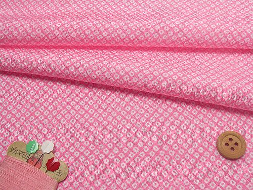 ちりめん生地・疋田しぼり（ピンク）