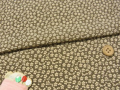 古布調一越ちりめん・小桜（茶ねず）