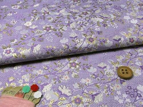 金らん・優花柄(藤色)