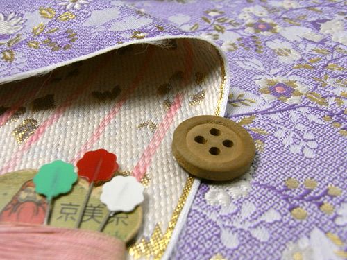 金らん・優花柄(藤色)