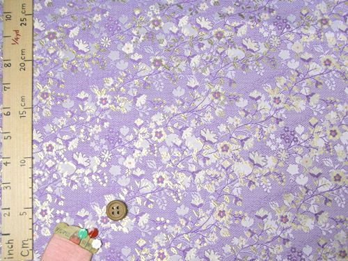 金らん・優花柄(藤色)