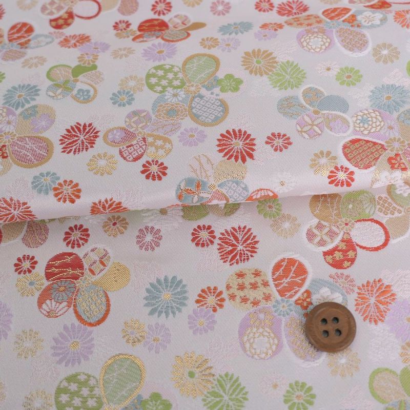 金らん・梅と小菊（白）