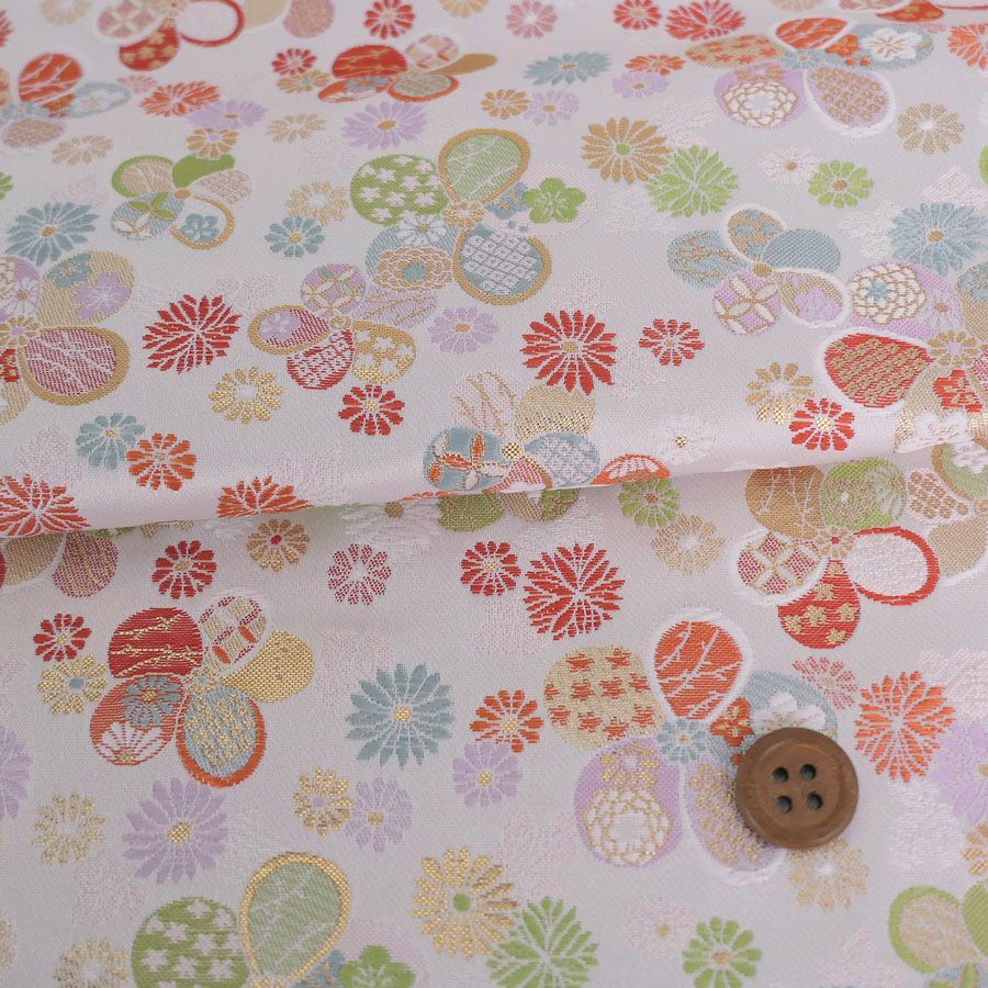 金らん・梅と小菊（白）