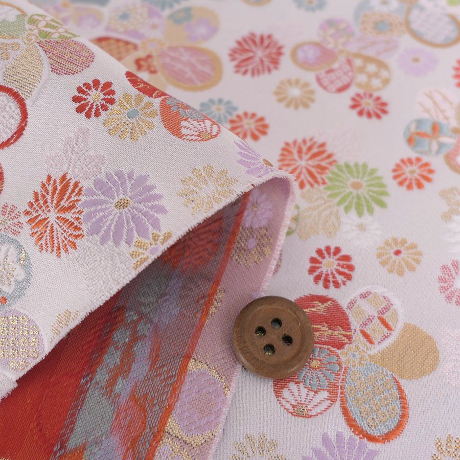 金らん・梅と小菊（白）