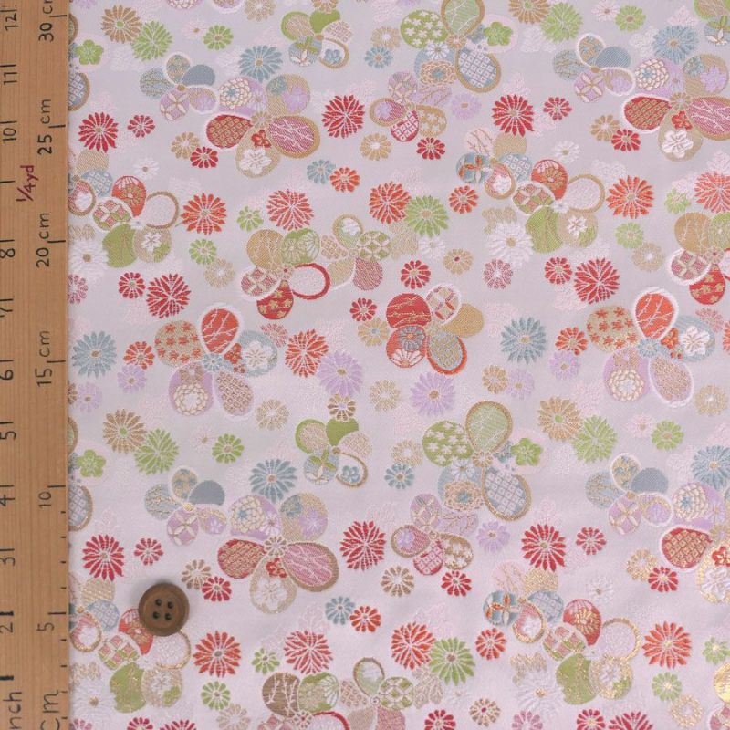 金らん・梅と小菊（白）