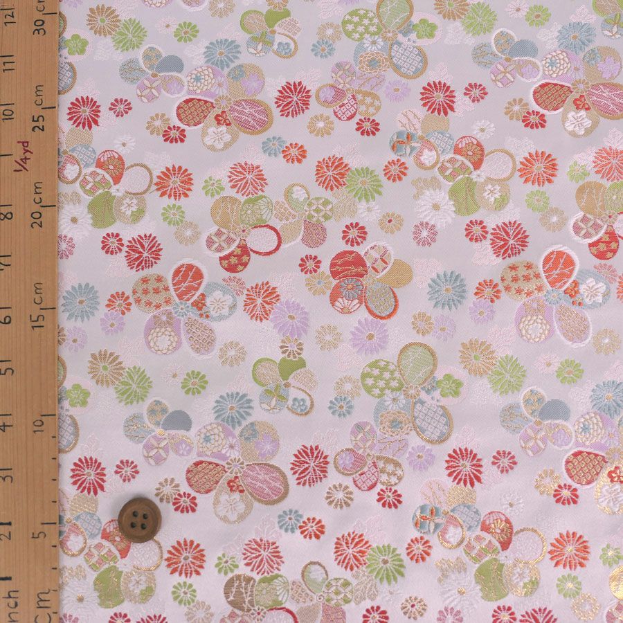 金らん・梅と小菊（白）