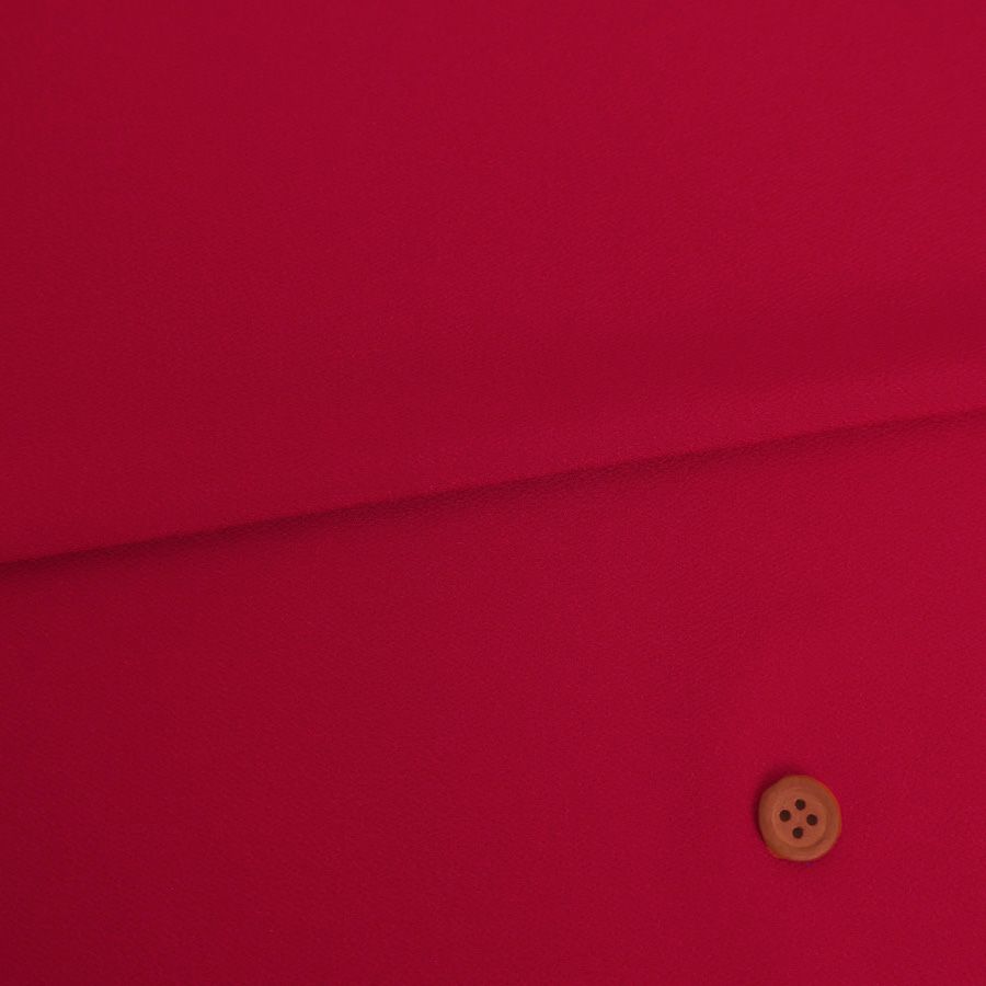 無地ポリエステルちりめん(赤) 10cm単位 切り売り 洗える縮緬 化繊チリメン生地 ポリちりめん 七五三被布 衣装生地