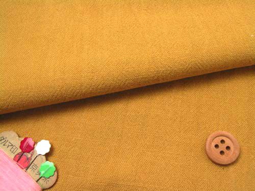 コットン生地・あづみ野木綿（山吹）
