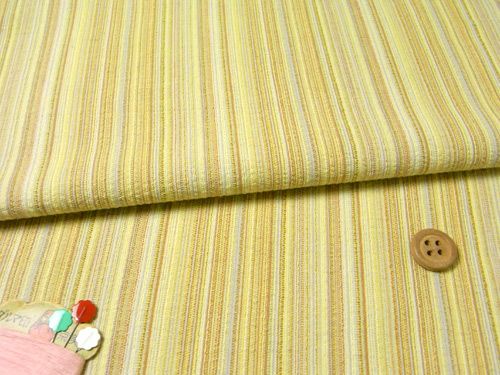 しじら織り生地・たて縞（黄色）
