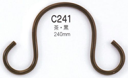 バッグ持ち手・籐風プラスチック 外径24cm（2個組・茶/黒）