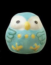 陶ふくろう・ブルー