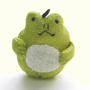 ちりめん細工パーツ（完成品）・かえる
