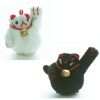 ちりめん細工パーツ（完成品）・招き猫