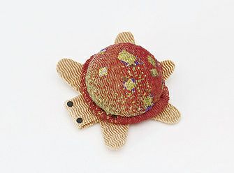 ちりめんつるし飾りパーツ（完成品）・亀