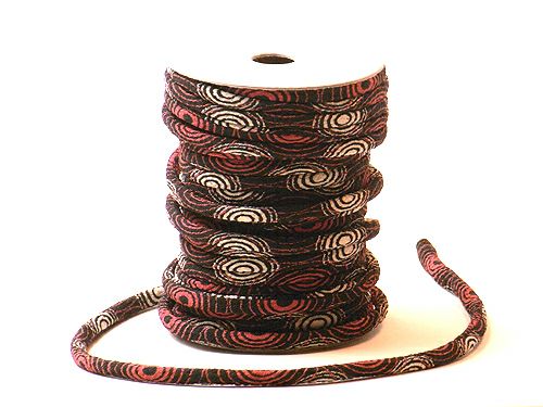 ちりめん丸ひも・モダン柄・３ミリ（実寸約4ミリ）　波紋