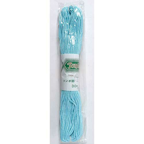 江戸打ちひも・細（水色）：30mかせ