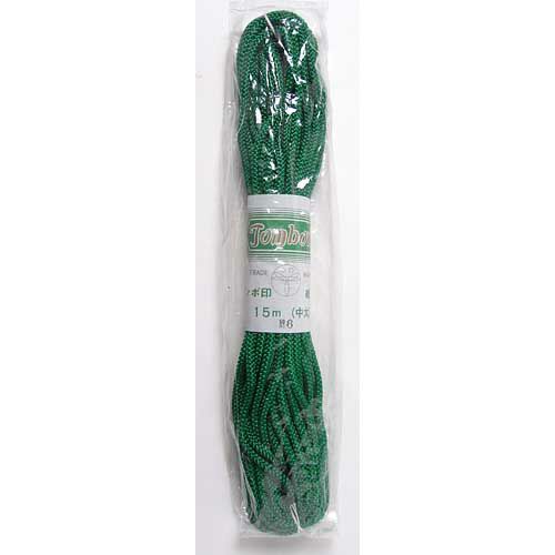 江戸打ちひも・中太（緑）：15mかせ