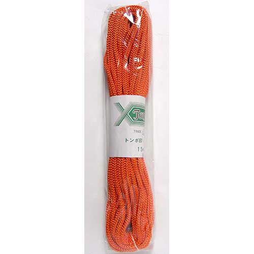 江戸打ちひも・太（オレンジ）：15mかせ