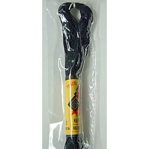 江戸打ちひも・極細（黒）：30mかせ