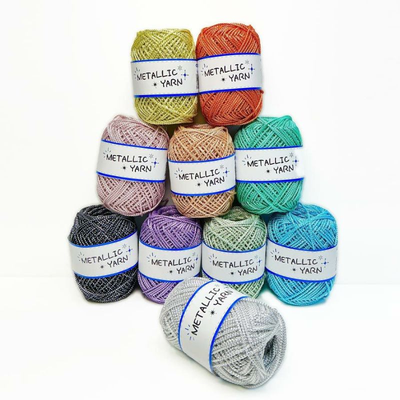 メタリックヤーン《カラー》・50m |生地 和柄/和布/ちりめん手芸