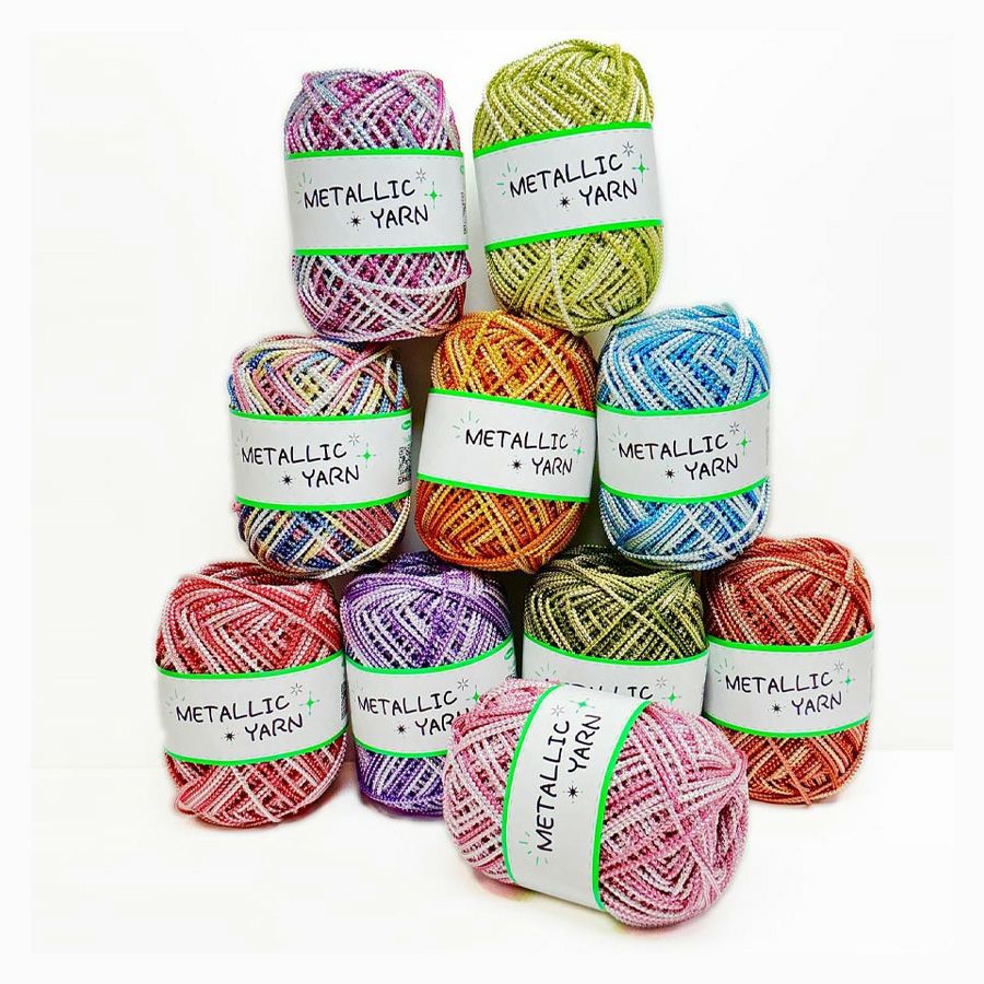 メタリックヤーン《ルビー》・50m