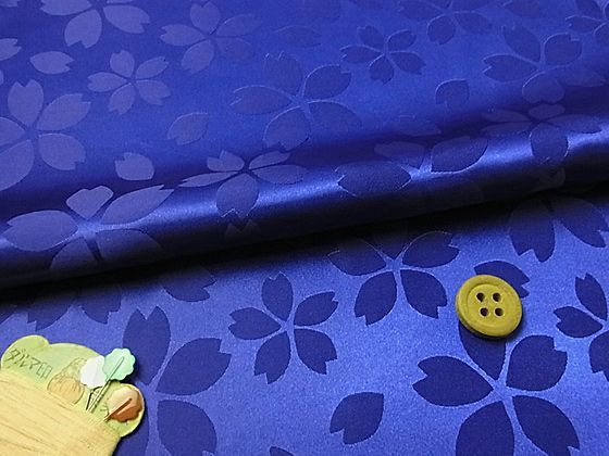 反物　生地　リメイク生地　桜　青×紫　グラデーション　柔らかい生地 反物 生地 リメイク生地 桜 青×紫 グラデーション 柔らかい生地 反物