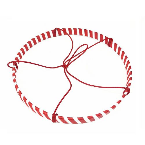 つるし紐付き 紅白リング（つるしびな用）20cm