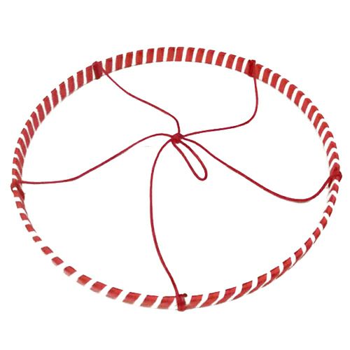 つるし紐付き 紅白リング（つるしびな用）25cm