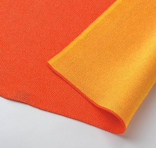 風呂敷45cm角 正絹ちりめん両面友禅・鮫小紋　シュ/キ