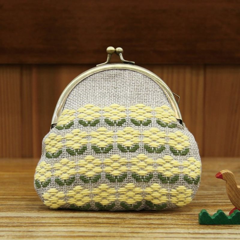 こぎんキット・がま口ポーチ 菜の花