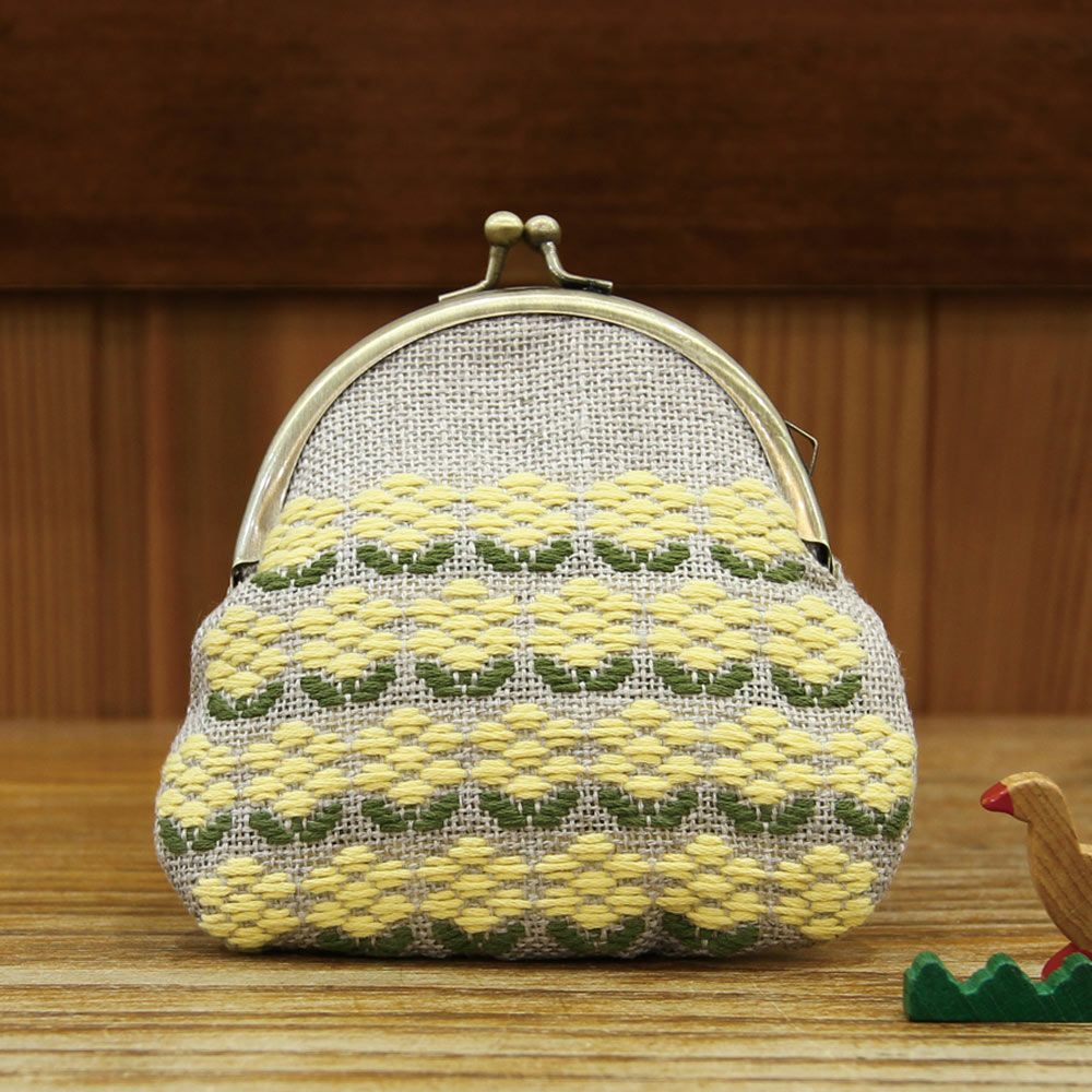 こぎんキット・がま口ポーチ 菜の花