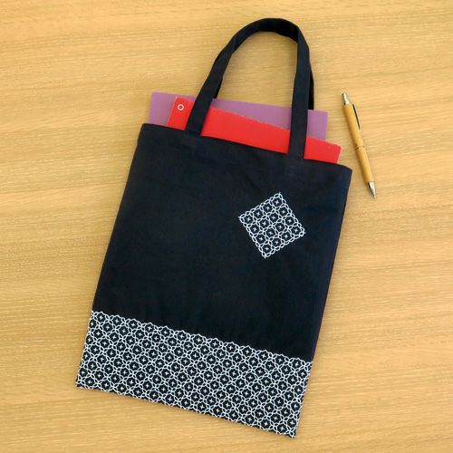 し子キット・一目刺しのミニバッグ（紺）