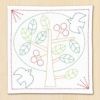 刺し子キット・北欧モチーフの花ふきん（ツリー）