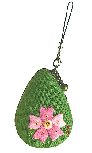 キット・花のしずくマカロンポーチ・3月　桜
