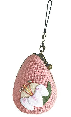 キット・花のしずくマカロンポーチ・7月　百合