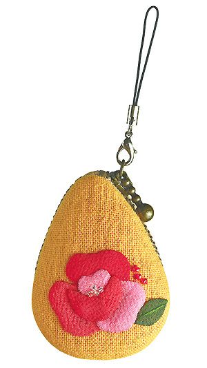 キット・花のしずくマカロンポーチ・10月　バラ