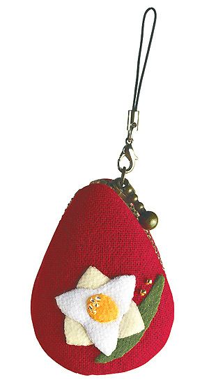 キット・花のしずくマカロンポーチ・11月　スイセン