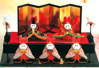 キット・ちりめん細工　うさぎ雛