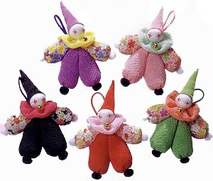 キット・5つのピエロ |生地 和柄/和布/ちりめん手芸通販布がたり