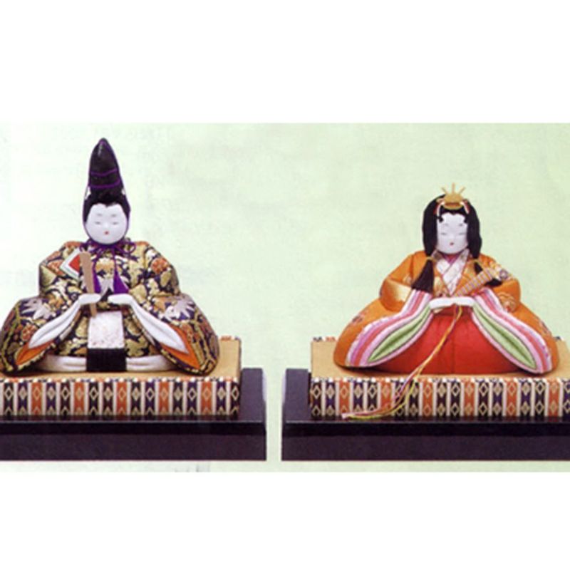 雛人形 豆雛 木目込み十五人揃え ハンドメイド （豆雛 木目込み