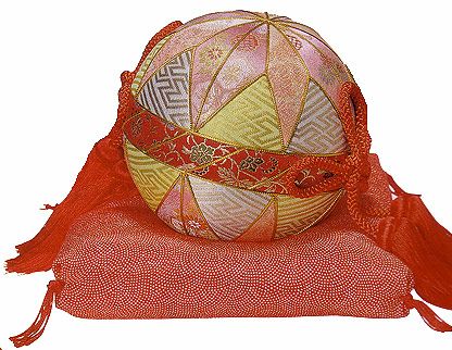 オプション商品】まり飾り つるし雛 木目込み桜まり ピンク[DC