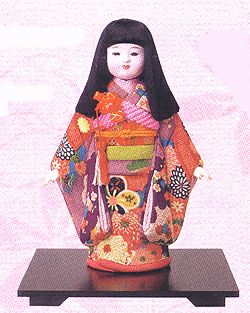 木目込み人形キット・京市松（女） |生地 和柄/和布/ちりめん手芸通販