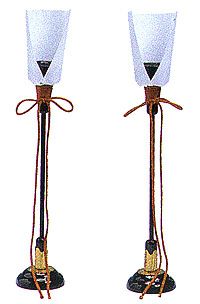 燭台(27cm木製黒塗)