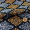 金襴生地(金らん)金銀菱紋様(黒)