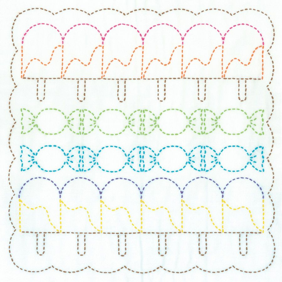 刺し子キット 花ふきん キャンディ