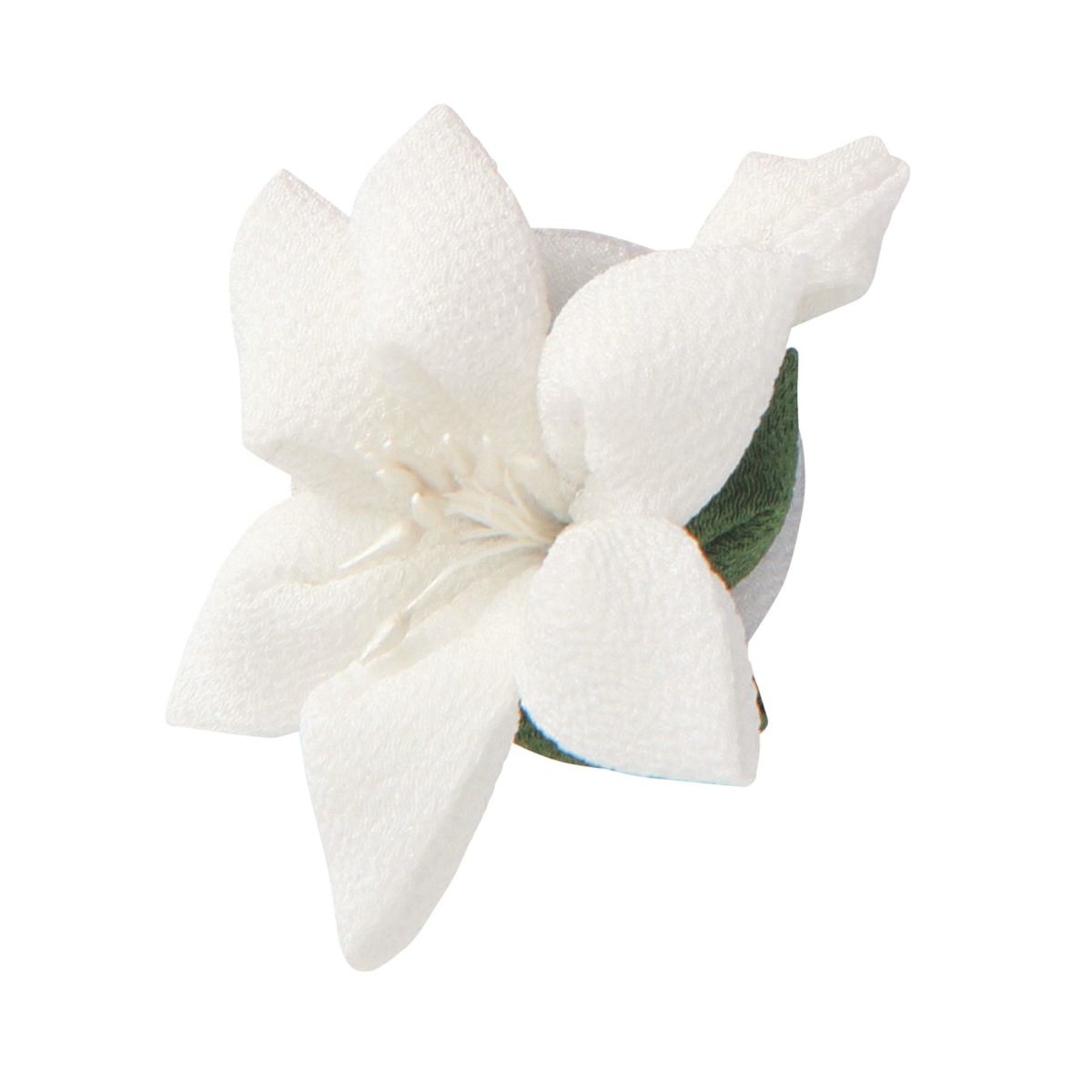 手作りキット はじめてのつまみ細工 ゆりのブローチオリムパス製絲