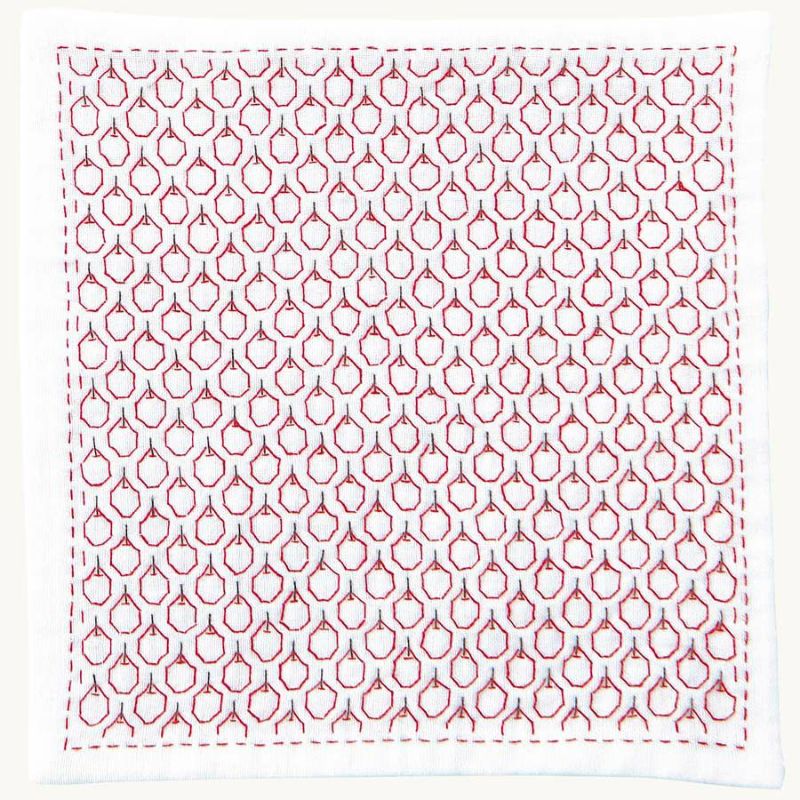 刺し子キット ハンカチiine/イーネ りんご