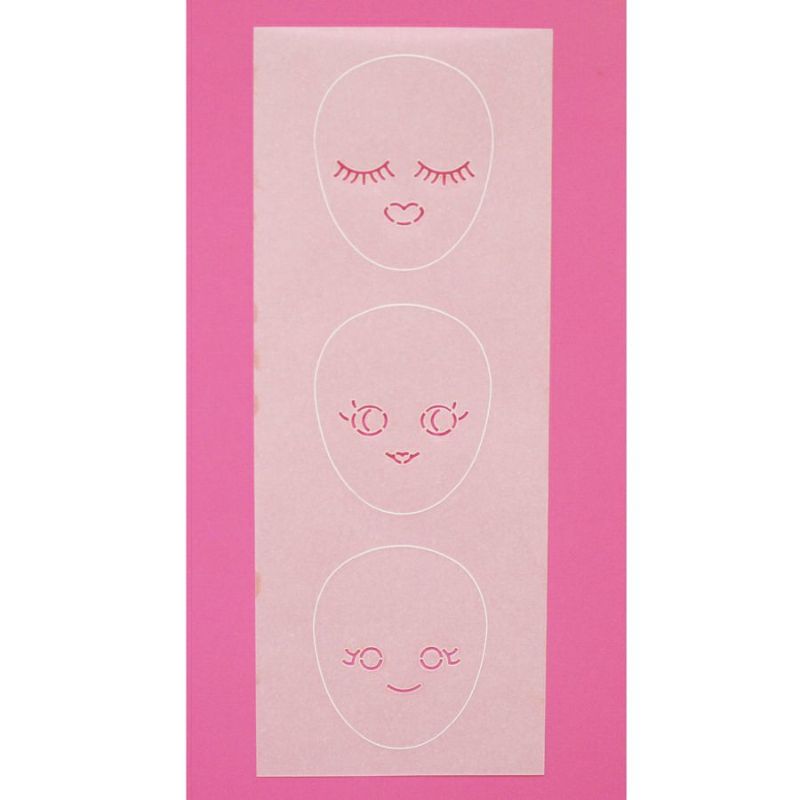 ドールチャーム用フェイスシート（3種類）