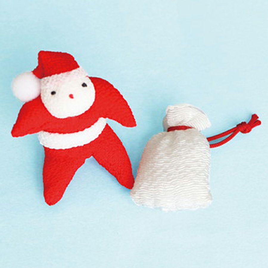 ちりめんパーツ 唐子サンタ